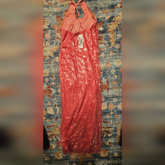 Urban Outfitters NWT Harley Sequin Halter Maxi Dress - Picture 7 of 7